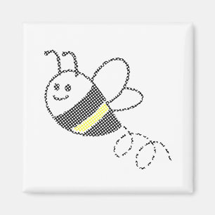 Aimant Motif croisé Imprimer Abee mignonne