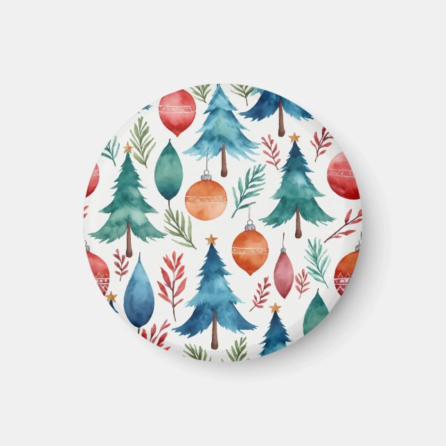 Aimant Motif d'arbre de Noël (Devant)