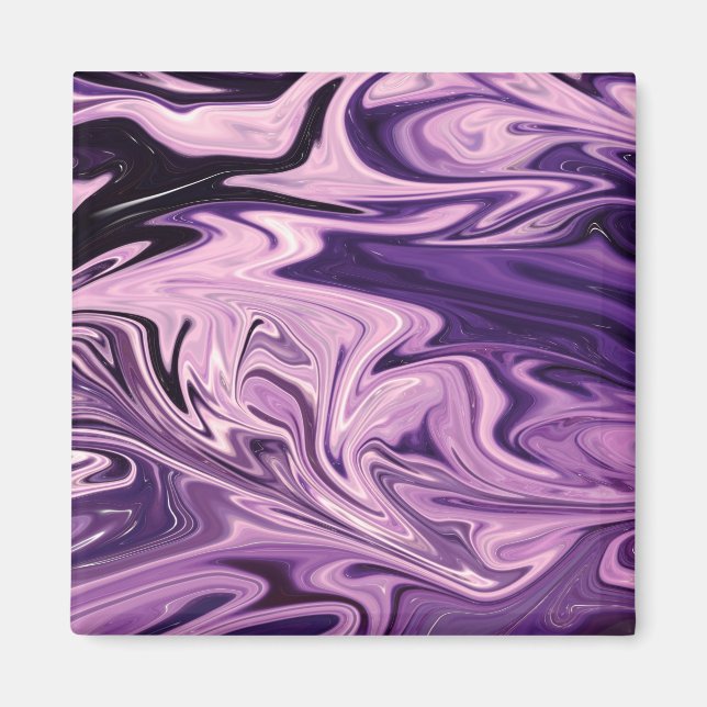 Aimant Motif d'art de galaxie bleue (Devant)