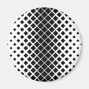 Aimant Motif de bloc de Carré en dissolution noire modern