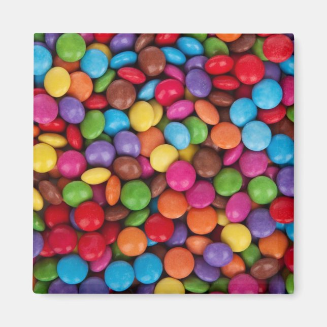 Aimant Motif de bonbons colorés (Devant)