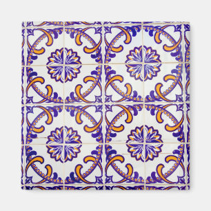 Aimant Motif de carreaux en gros plan, Portugal