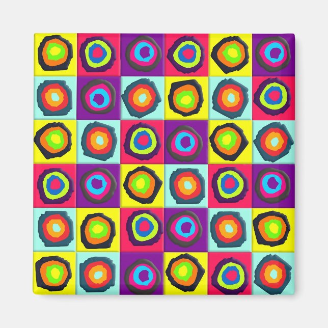 Aimant motif de cercles (Devant)