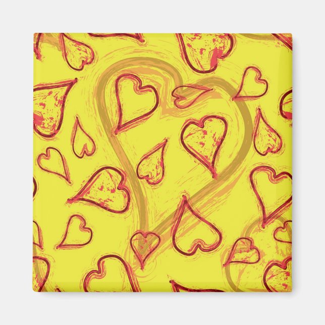 Aimant Motif de coeur (Devant)