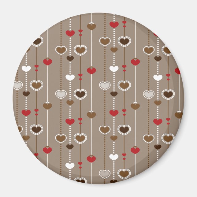 Aimant Motif de coeur 29 (Devant)