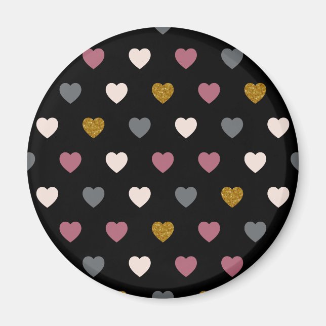 Aimant Motif de coeur 30 (Devant)