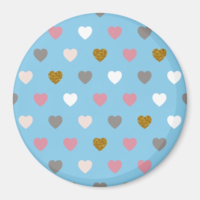 Aimant Motif de coeur 33 (Devant)
