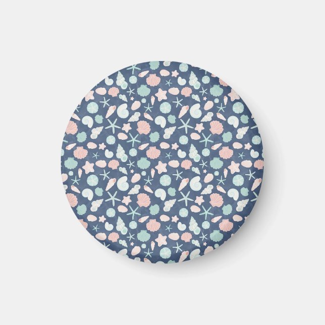 Aimant motif de coquillages (Devant)