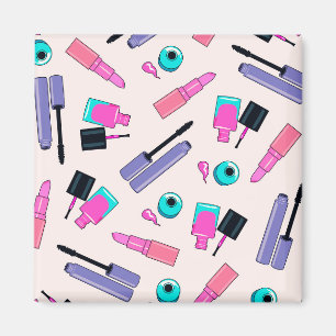 Aimant Motif de cosmétiques rose et violet