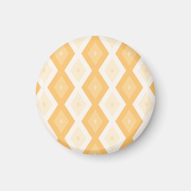 Aimant Motif de diamant jaune (Devant)