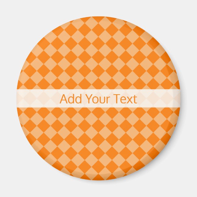 Aimant Motif de diamants orange combiné par STaylor (Devant)