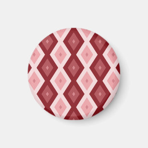 Aimant Motif de diamants rouges