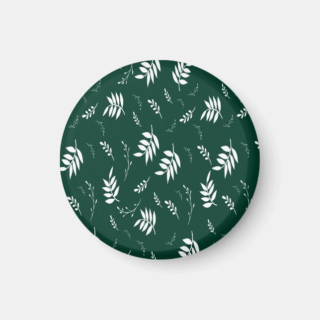 Aimant motif de feuille (Devant)