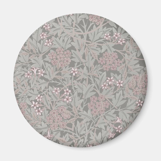 Aimant Motif de fleur de jasmin de William Morris (Devant)