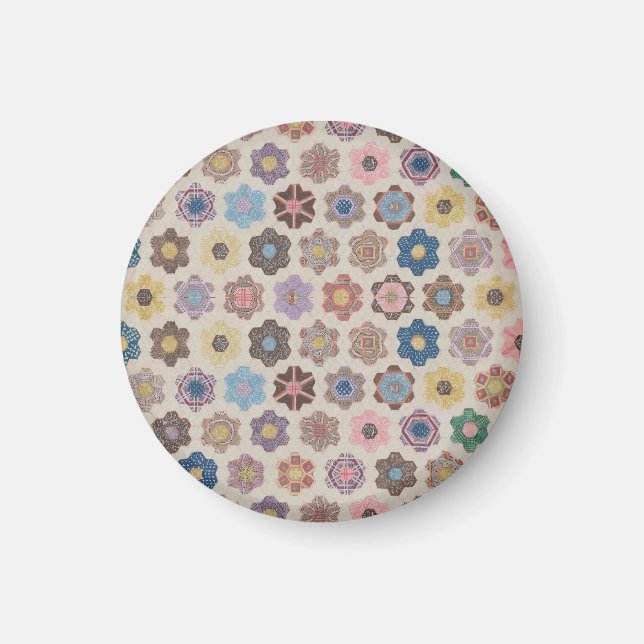 Aimant Motif de fleurs abstraites (Devant)