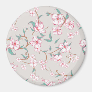Aimant Motif de fleurs inquiétantes
