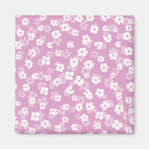 Aimant Motif de fleurs roses enfant