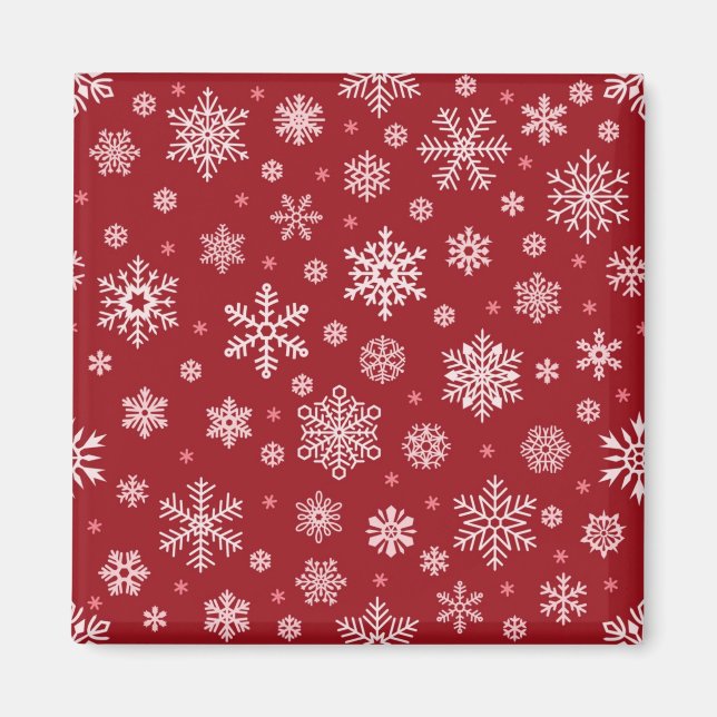 Aimant Motif de flocon de neige (Devant)