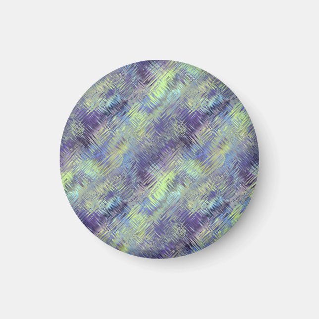 Aimant Motif de fluides bleu tanzanite (Devant)