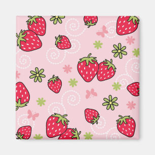 Aimant Motif de fraises