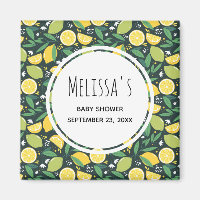 Motif de Fruits de citron jaune et de citron jaune
