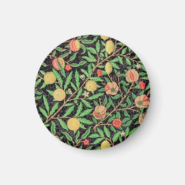 Aimant Motif de fruits par William Morris (Devant)