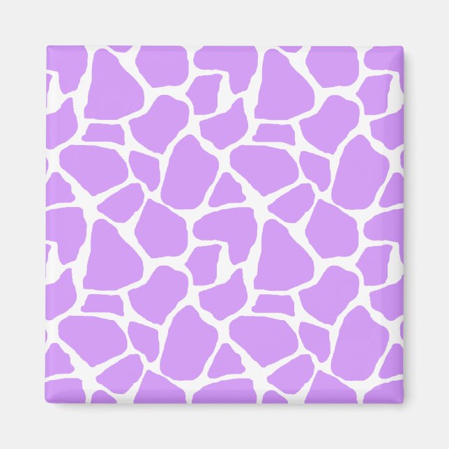 Aimant Motif de girafe violet (Devant)