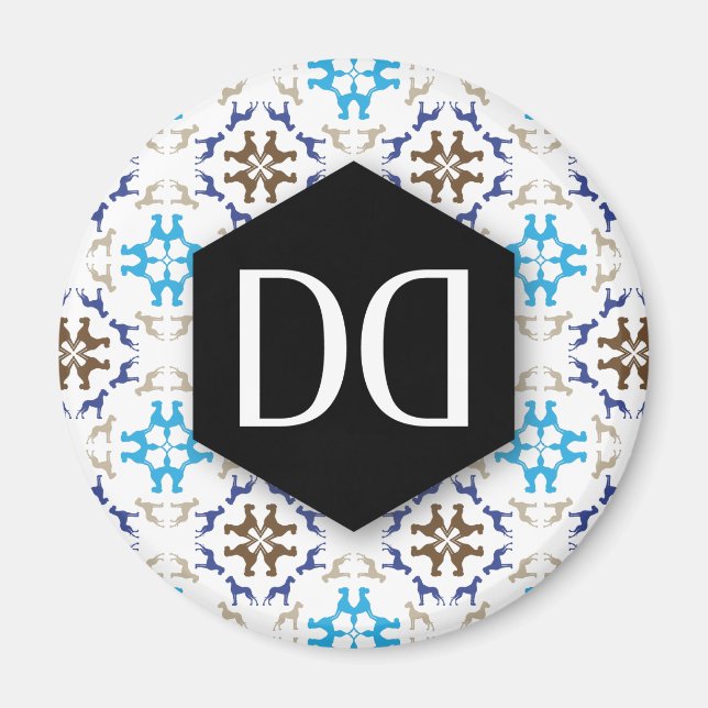 Aimant Motif de Grande Danois DD (Devant)
