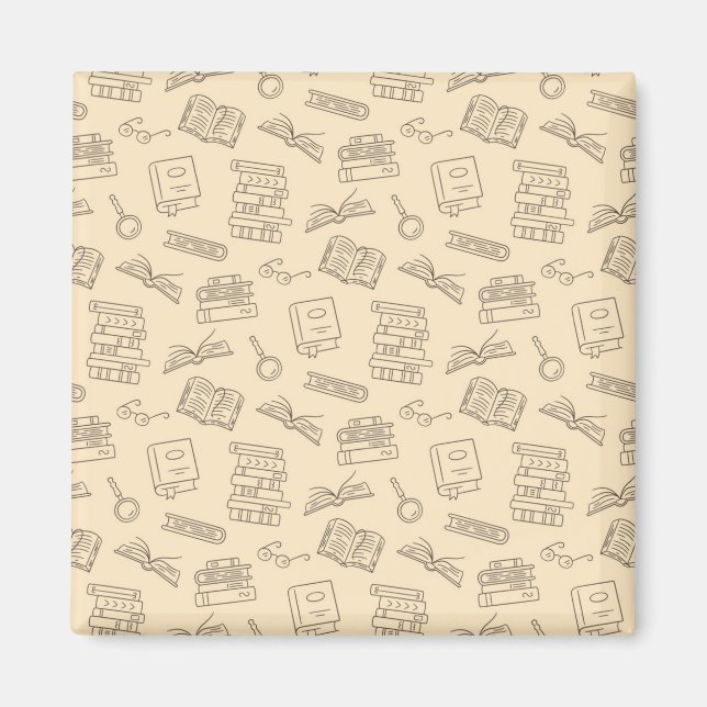 Aimant Motif de livre (Devant)
