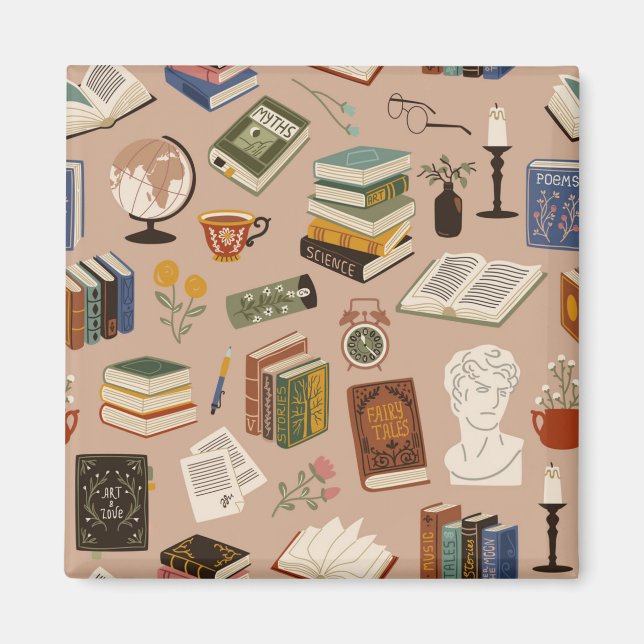 Aimant Motif de livre (Devant)