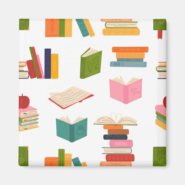 Aimant Motif de livre (Devant)