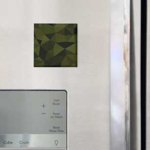 Aimant Motif de maille géométrique noir vert foncé de l'a
