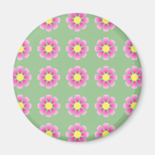 Aimant Motif de marguerite rose