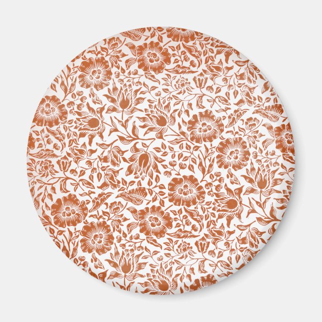 Aimant Motif de Mauve de William Morris : Fleur de Terrac (Devant)