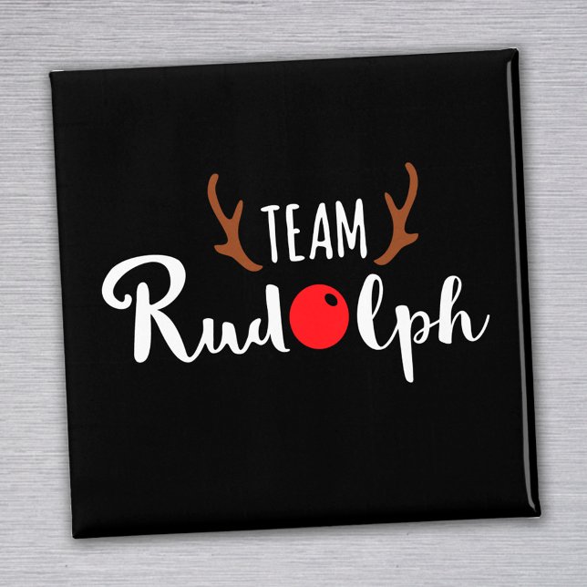 Aimant Motif de Noël Team Rudolph (Créateur téléchargé)