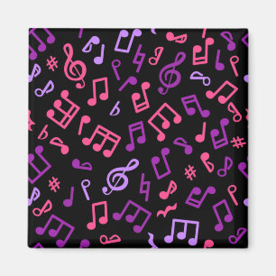 Aimant Motif de notes musicales