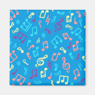 Aimant Motif de notes musicales