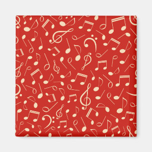 Aimant Motif de notes musicales