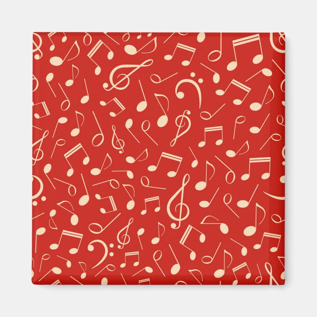 Aimant Motif de notes musicales (Devant)