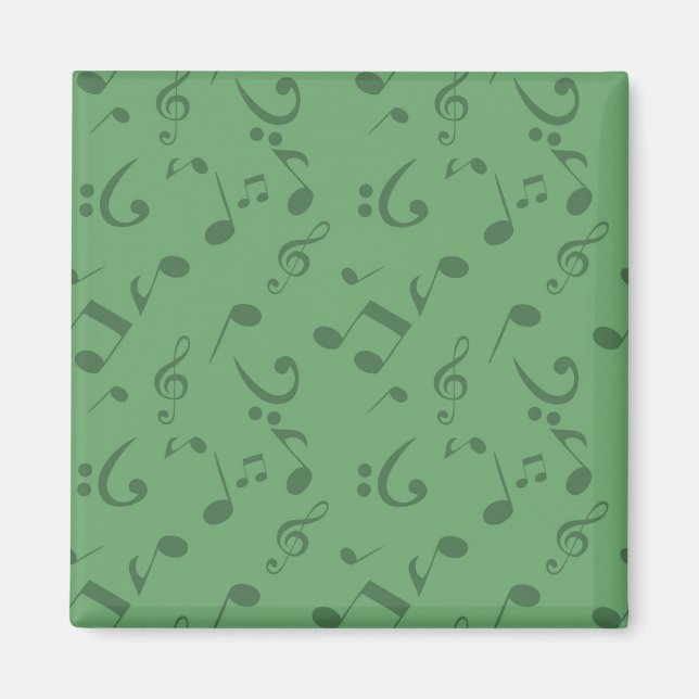 Aimant Motif de notes musicales (Devant)
