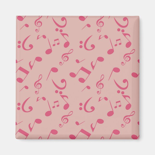 Aimant Motif de notes musicales (Devant)