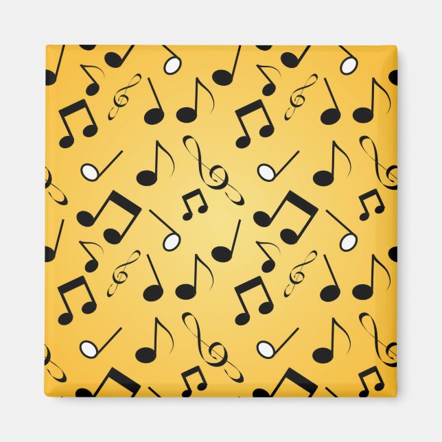 Aimant Motif de notes musicales (Devant)