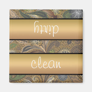 Aimant Motif de Paisley de poster de animal