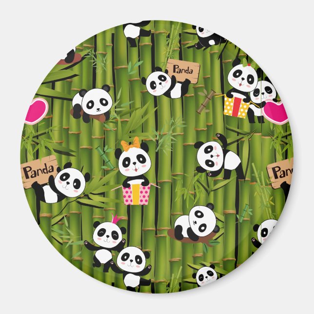 Aimant Motif de Panda 2 (Devant)