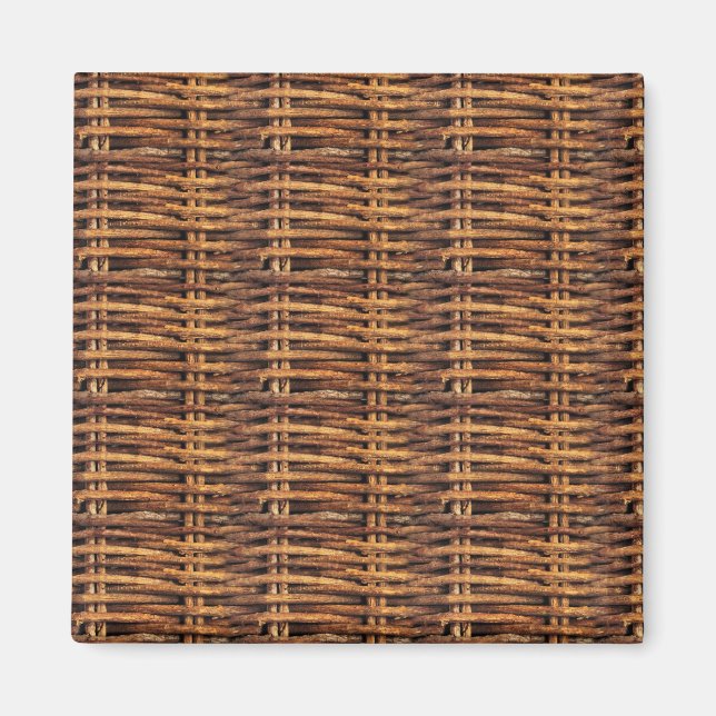 Aimant Motif de panier d'osier (Devant)