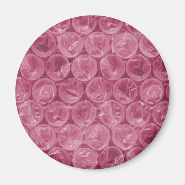 Aimant Motif de papier bulle rose (Devant)