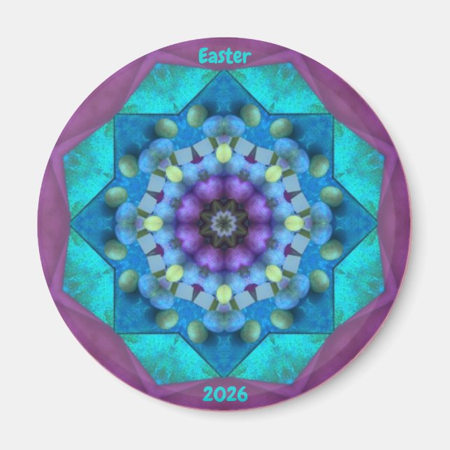 Aimant Motif de PÂQUES 2026 ~  (Devant)