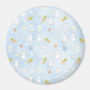 Aimant Motif de Pâques Bleu
