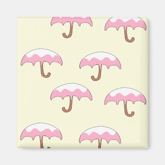 Aimant motif de parapluie (Devant)
