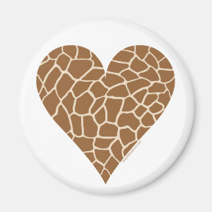 Aimant Motif de peau, couleurs de la Girafe